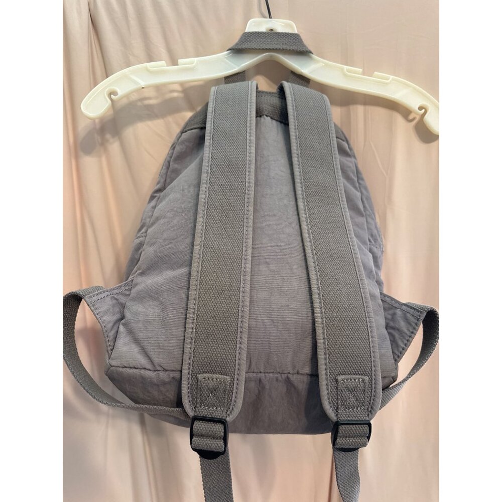 Kipling Challenger Backpack Grey Ripstop Zip Plus… - image 5